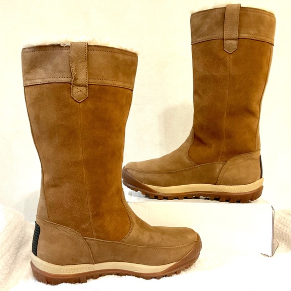 TIMBERLAND WOMEN MT HAYES TALL WATERPROOF PULL ON WINTER SNOW BOOTS SZ 10 - Picture 3 of 16